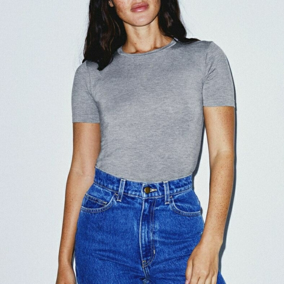 American Apparel Mix Modal Fitted T-Shirt - Picture 6 of 12
